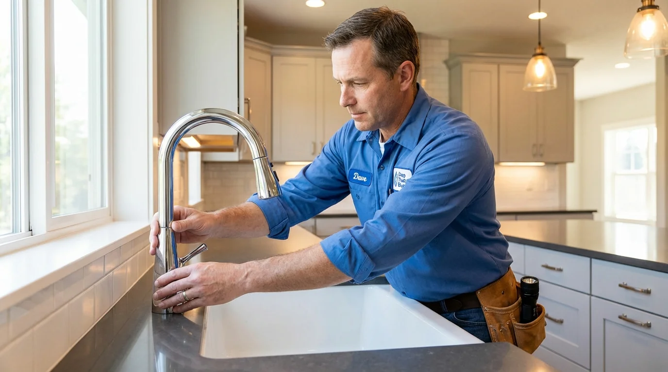 Kitchen faucet installation by Johns Plumbing LLC in Tenaha